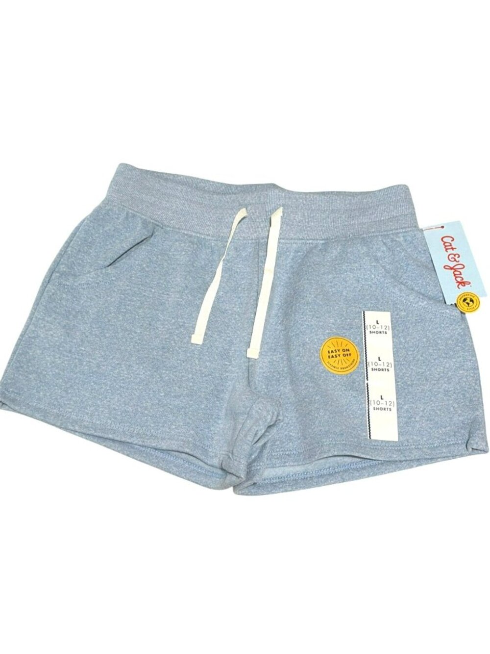 Cat & Jack Girls Blue Knit Shorts With Drawstring New